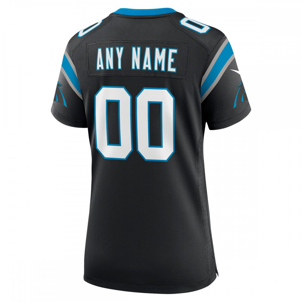Carolina Panthers Nike Women's Custom Game Jersey - Black-GridironStore